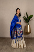 Mayuri Paithani Dupatta – Royal Blue