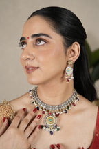 RaasMandala Choker Set - Multicolour