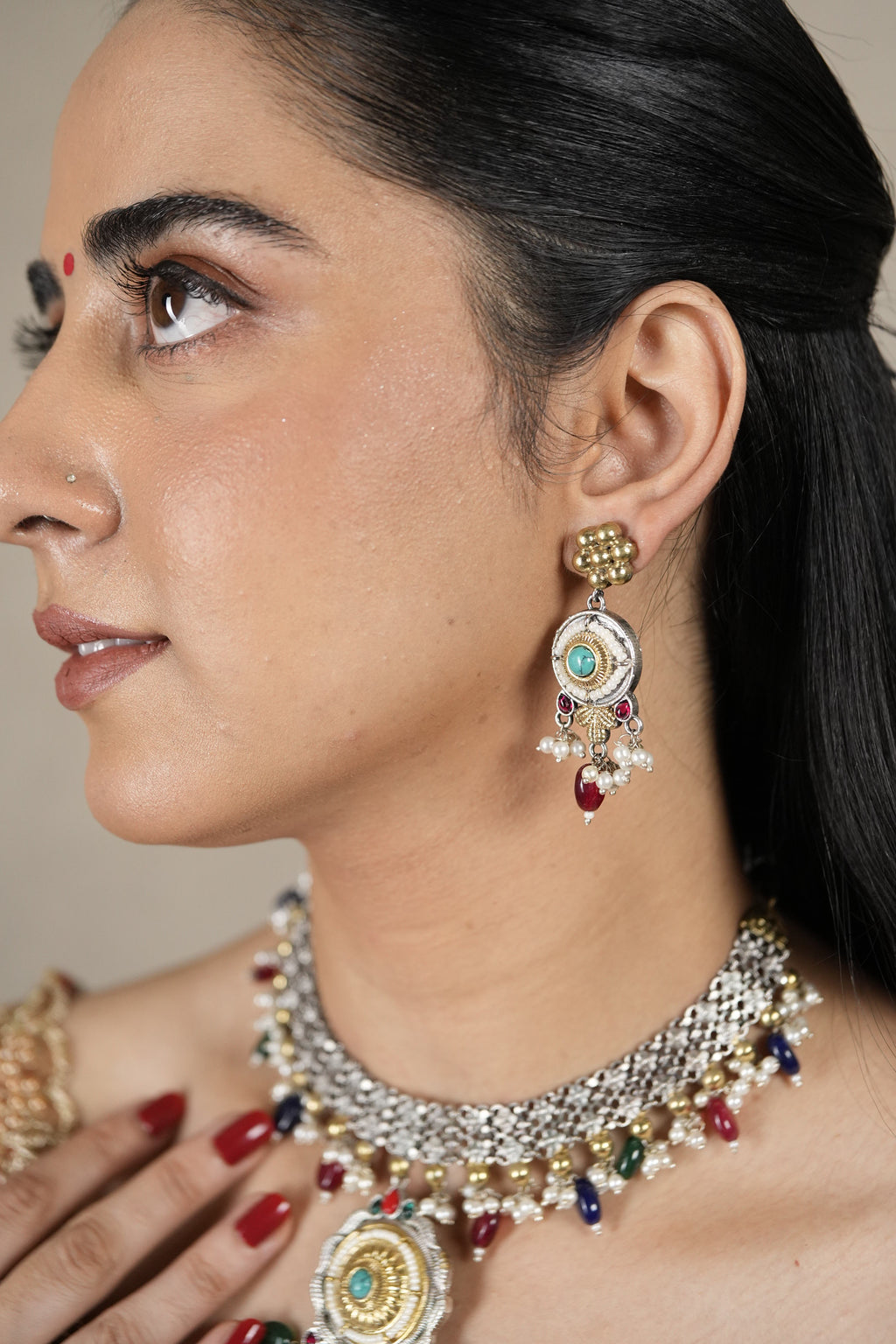 RaasMandala Choker Set - Multicolour