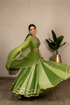 Niharika (Shades Of Green) Satrangi Chaniya