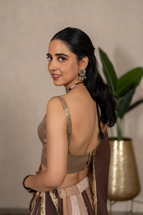 Aurelia Copper Gold Belgian Tissue Blouse