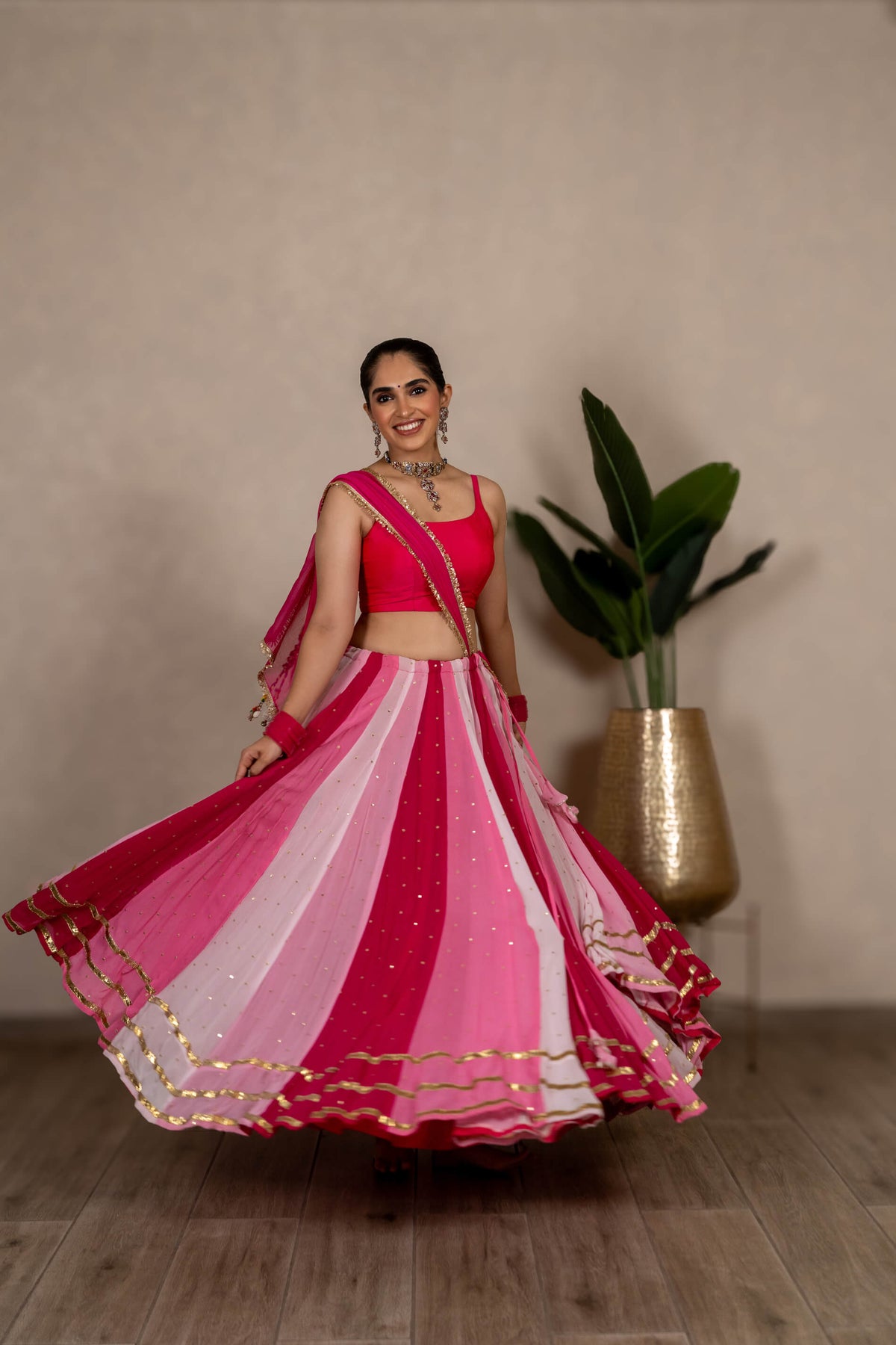 Gulshan (Shades of Pink) Satrangi Chaniya