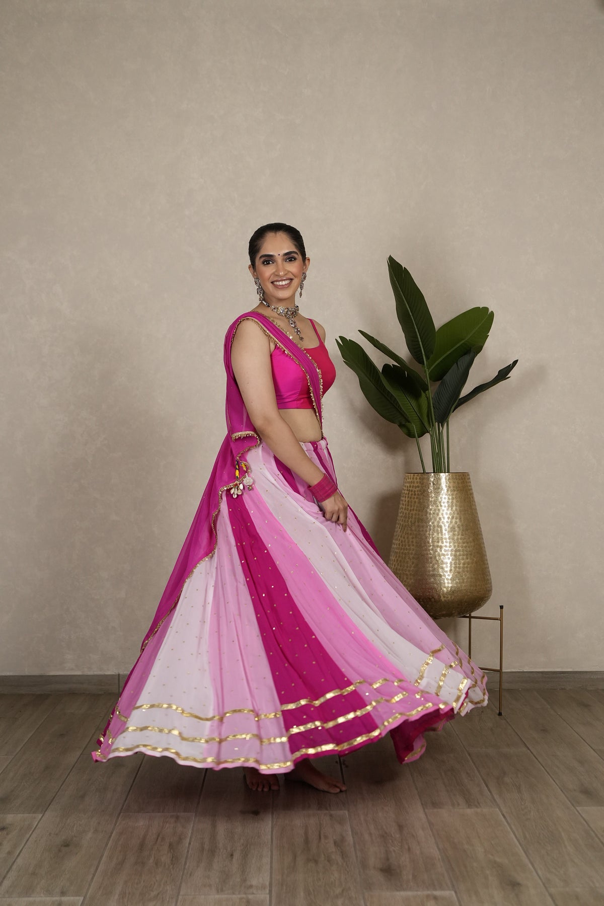 Gulshan (Shades of Pink) Satrangi Chaniya