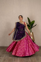 Luxe Chiffon Dupatta - Aubergine