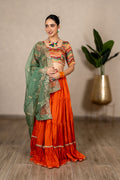 Kanika Organza Dupatta – Sage Green