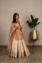 Ganga Rekhawali Chaniya Set - Ivory